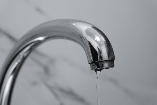 a dripping faucet