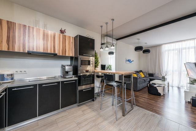 the interior of a well-maintained apartment