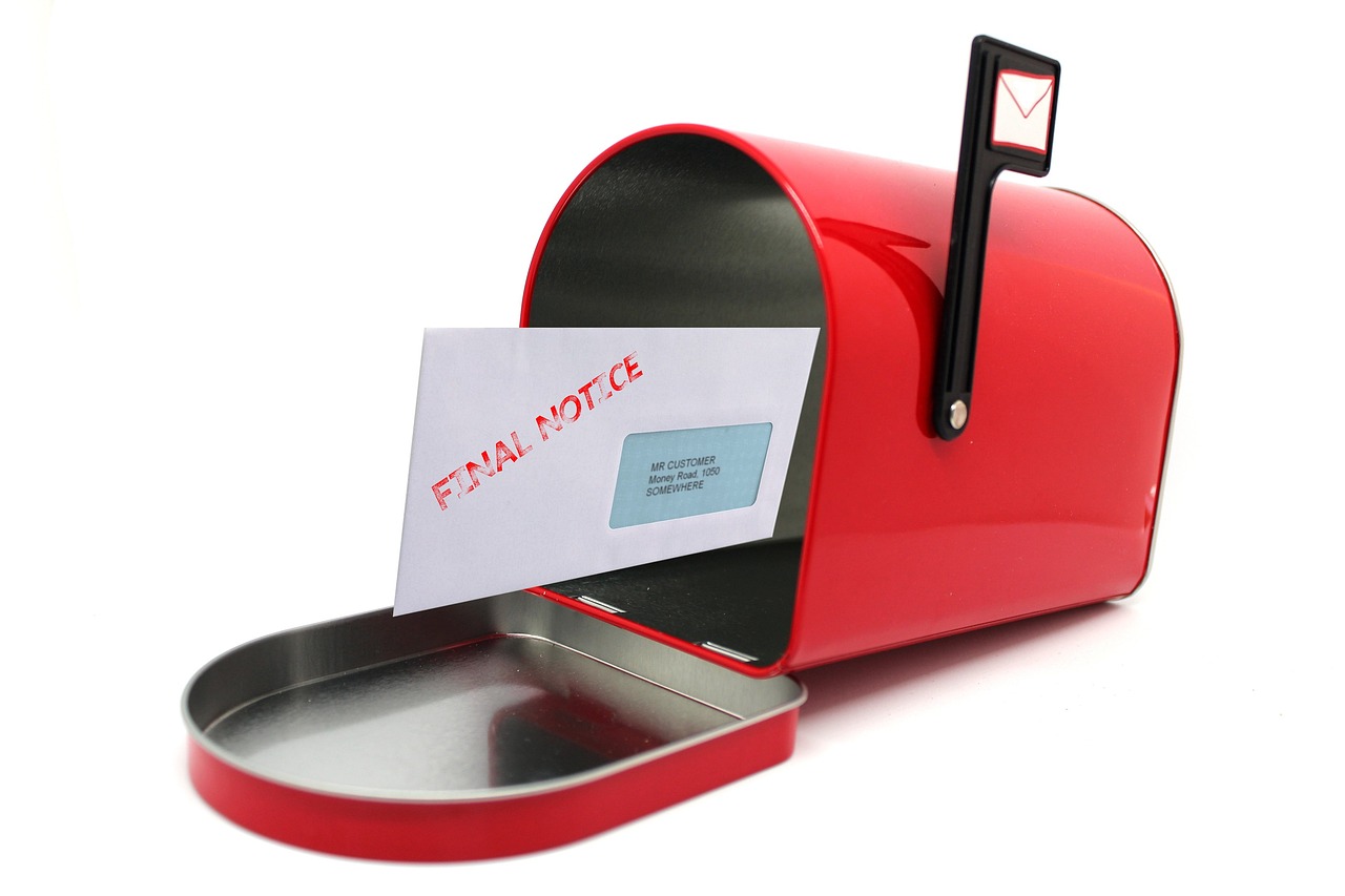 Eviction Final Notice In the Mailbox